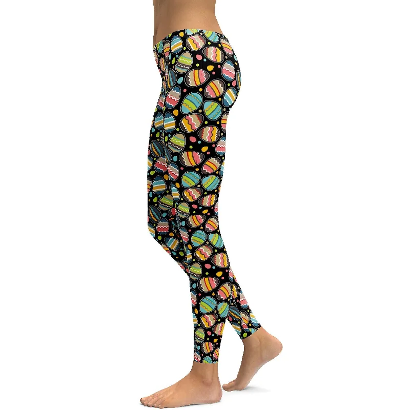 Premium Quality Yoga Pants for All Practices -Easter Eggs Leggings