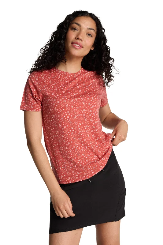 Yoga Tops with Relaxed Fit for Everyday Wear -Easywear Crew Neck Short Sleeve T-Shirt