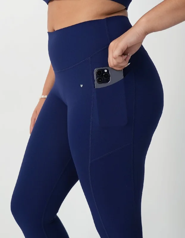 Stylish and Functional Yoga Pants -Effortless Pocket Leggings - Blackberry