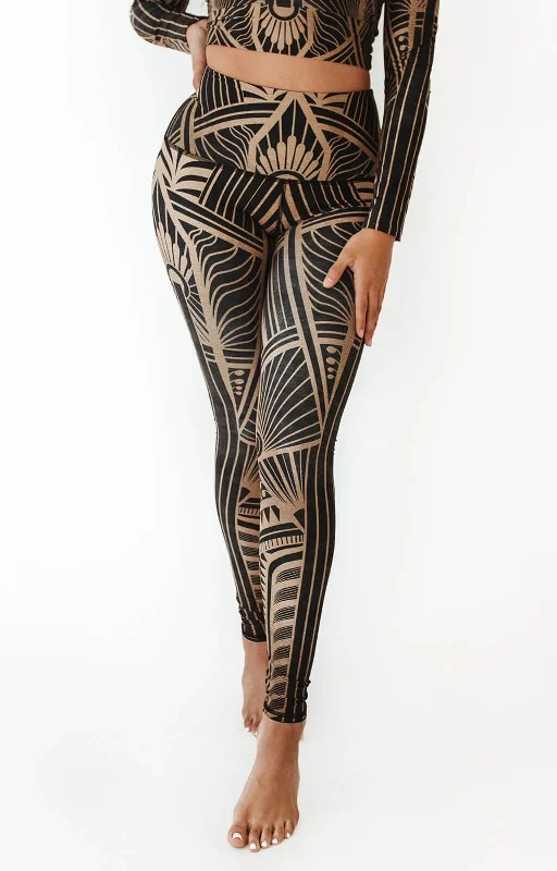 Yoga Pants with Stretch for Every Pose -Elegant Empire Printed Yoga Leggings