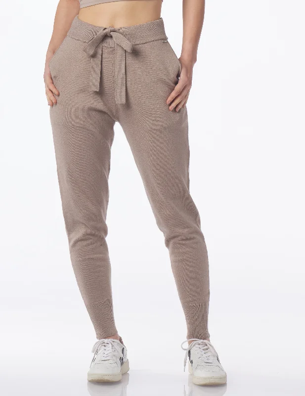 Yoga Pants with Tummy Control -Elite Jogger: Mocha