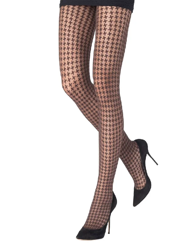 Yoga Shorts for Better Endurance -Emilio Cavallini Small Pied De Poule Tight