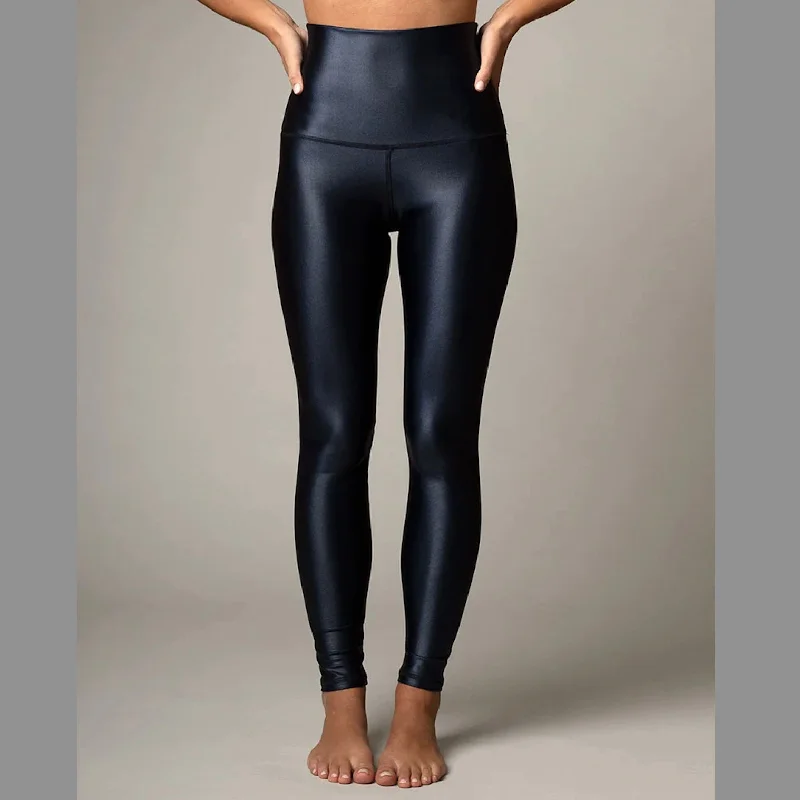 Comfortable Yoga Pants -Navy Lacquer Sneaker Leggings