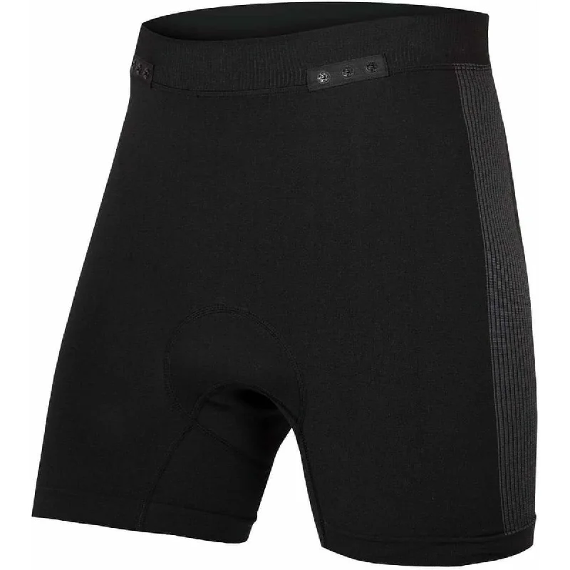 Yoga Shorts for Sport and Fitness -Endura Engineered Padded Mens Undershorts With ClickFast - Black