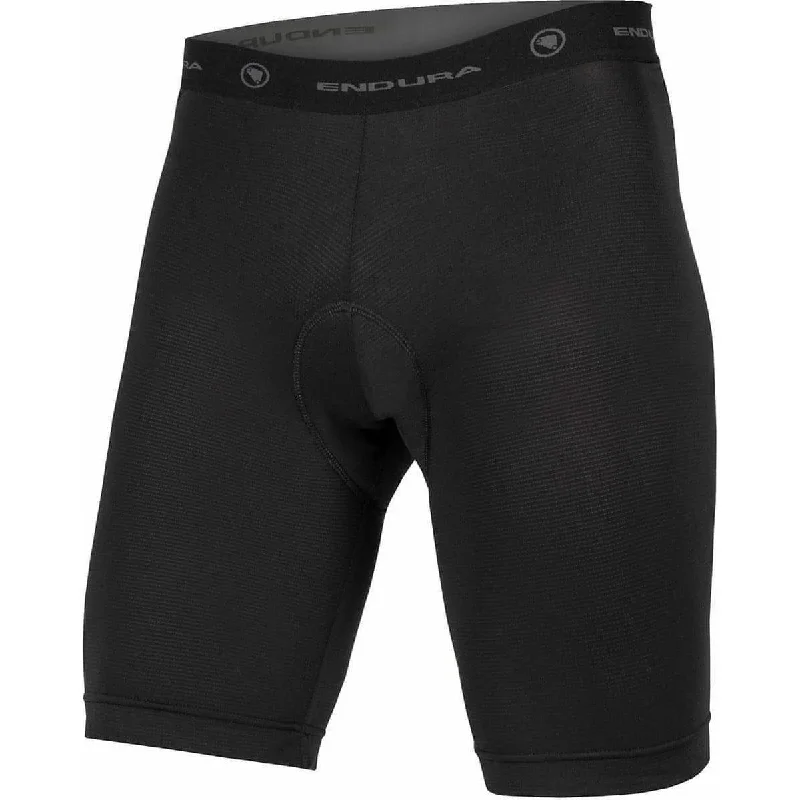 Stretchable Yoga Shorts for Active Women -Endura Padded II Mens Cycling Liner Shorts - Black