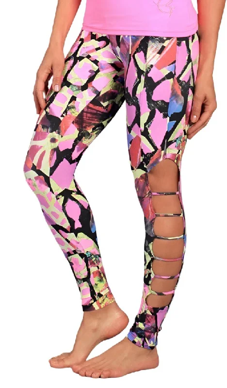 Yoga Shorts for Strong Core Exercises -Equilibrium Activewear Legging L771 Diane