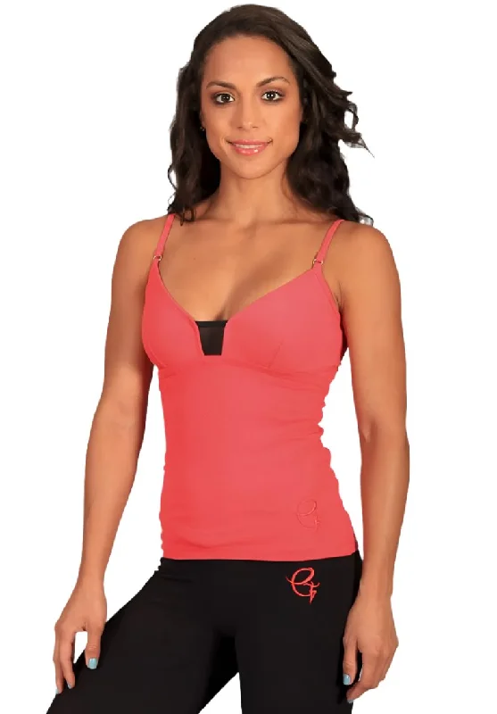 Women's Yoga Shorts for Flexibility -Equilibrium Mesh V Front Lace Back Top LT1018
