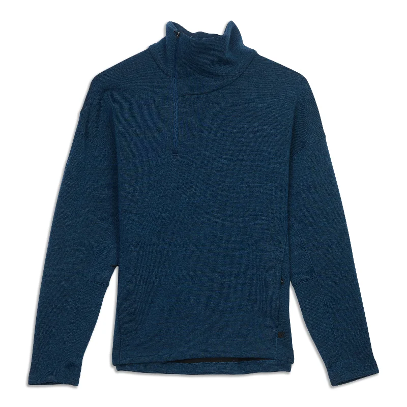 Women's Yoga Tops for Soft Comfort -Esker Half Zip Shirt - Resale