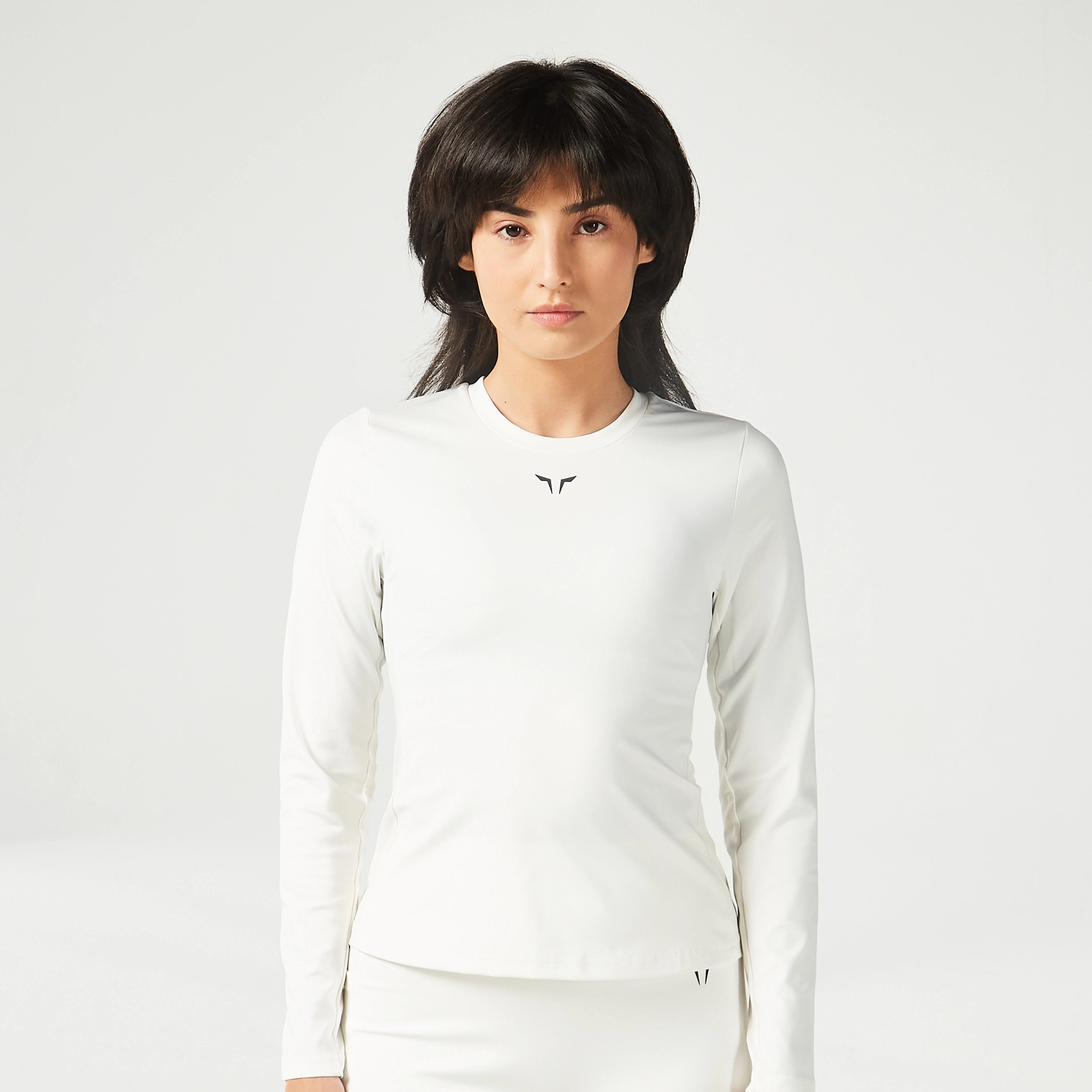 Breathable Yoga Tops for Comfortable Poses -Body Fit Top - Pearl White