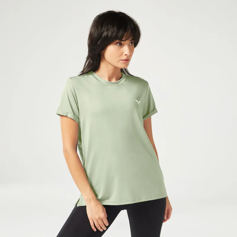 Women's Yoga Tops for Every Practice -Essential Relaxed Fit Tee - Desert Sage