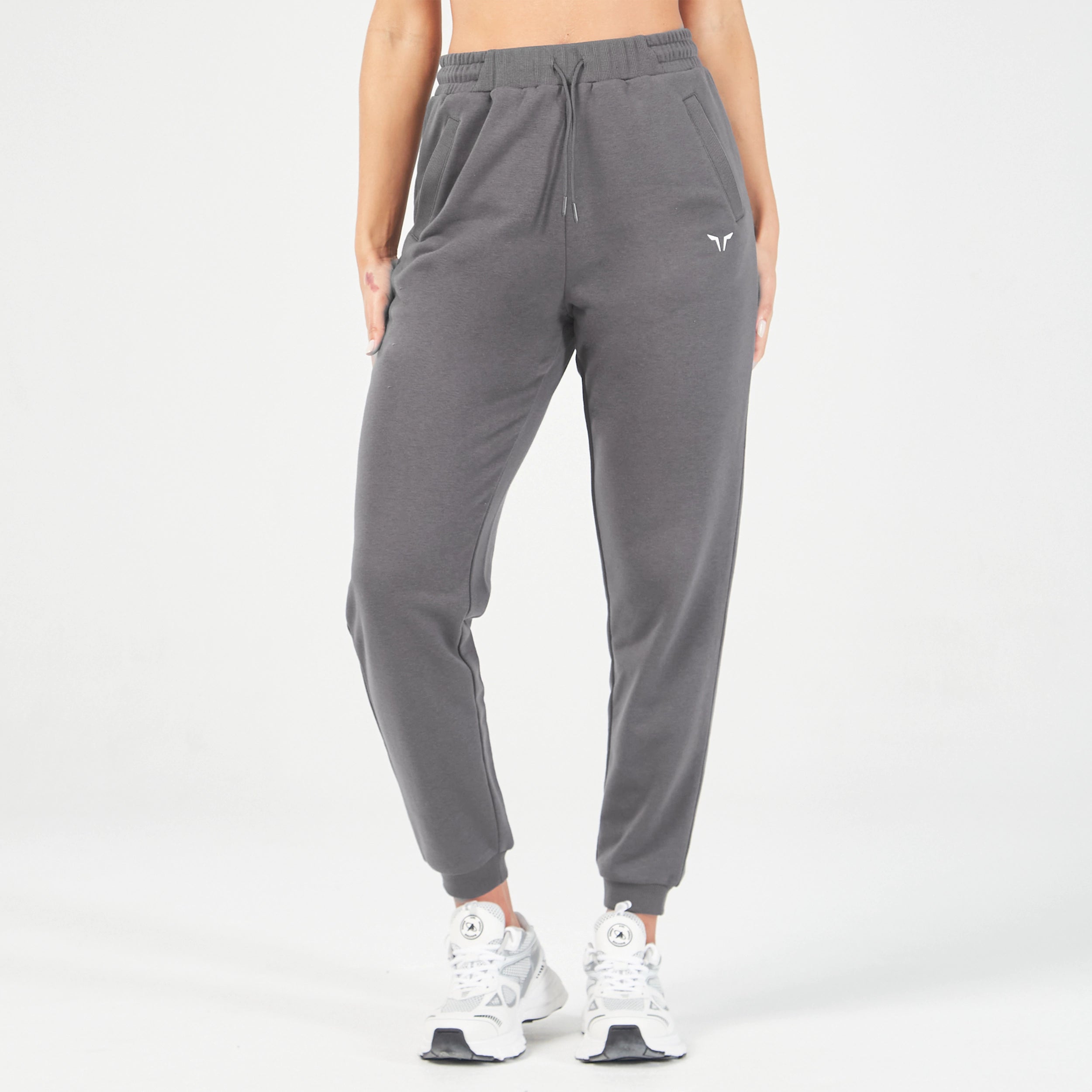 Yoga Pants for Yoga and Pilates -Essential Relaxed Joggers - Asphalt