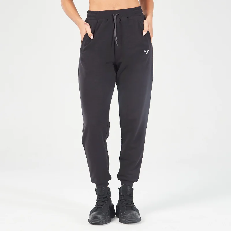 Yoga Pants for Mobility -Essential Relaxed Joggers - Black