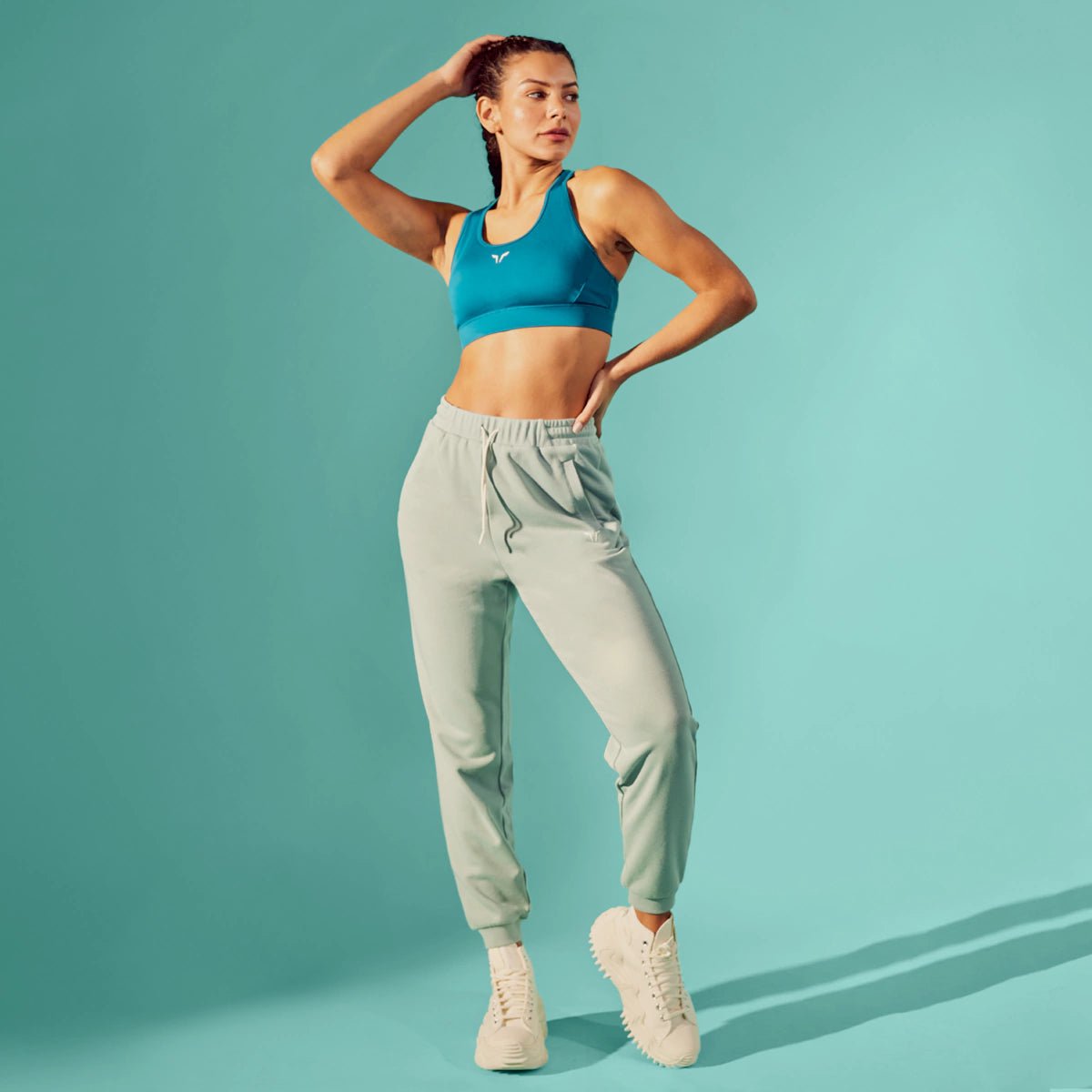 Breathable Leggings for Yoga -Essential Relaxed Joggers - Grey Mist
