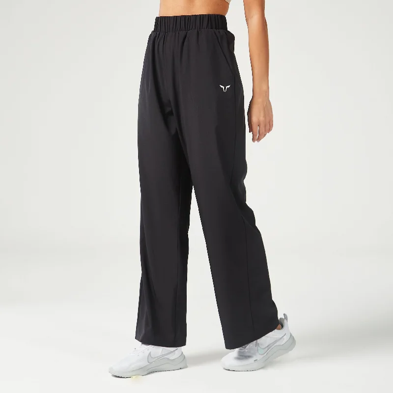 Stylish Yoga Pants for Women -Essential Stretch Training Joggers - Black