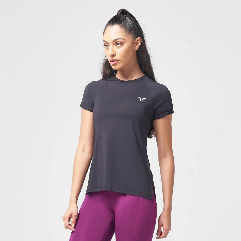 Yoga Tops for Maximum Stretch -Weightless Tee - Black