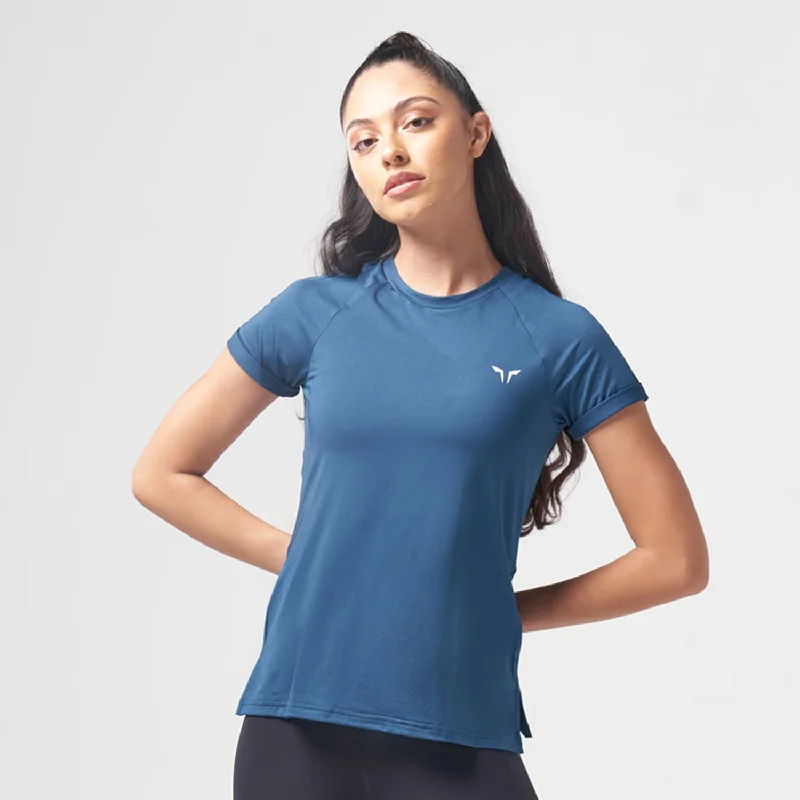 Yoga Tops for Low-Impact Exercises -Weightless Tee - Teal