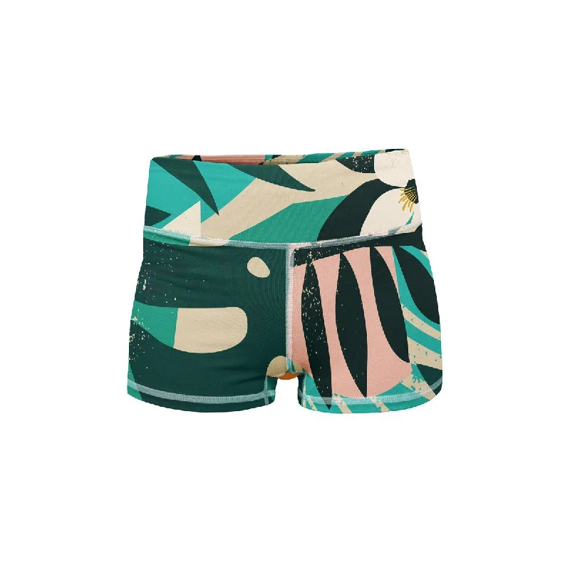 Yoga Shorts for Running -Exotic Escape Yoga Shorts