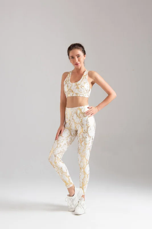 Yoga Pants for Strength Building -Exotic Snake High Waist Yoga Leggings