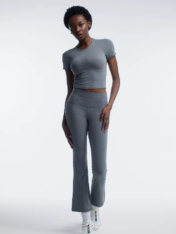 Women's Comfortable Yoga Shorts -Faraday Flared Leggings