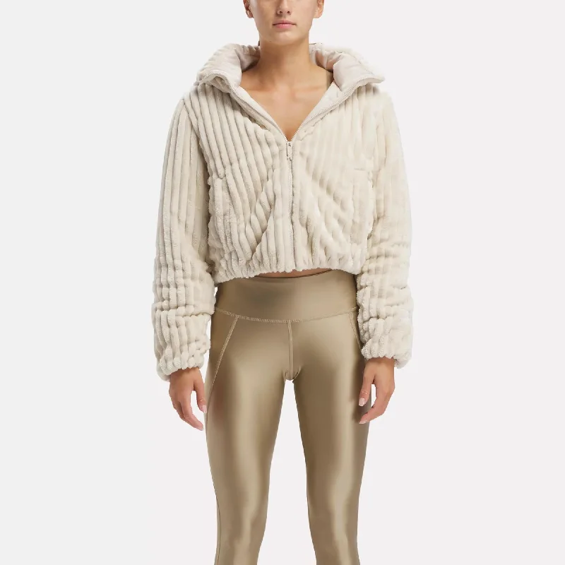 Women's Yoga Shorts with Tummy Control -Fashion Puffer Jacket