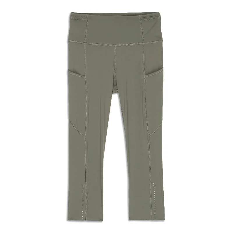 Breathable Yoga Pants -Fast And Free High Rise Crop - Resale