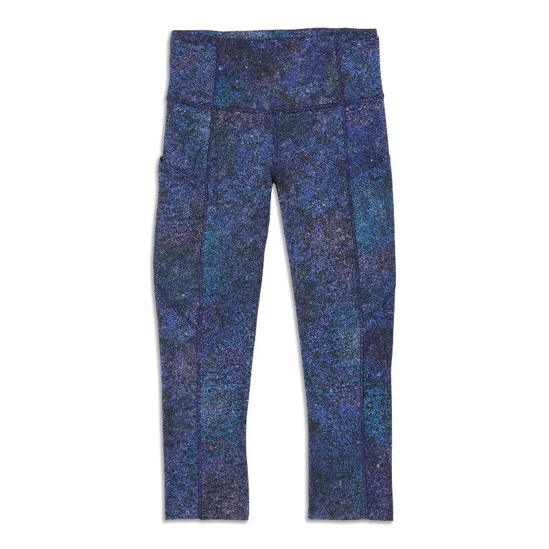 Comfortable Yoga Pants with Elastic Waistband -Fast And Free High Rise Crop - Resale