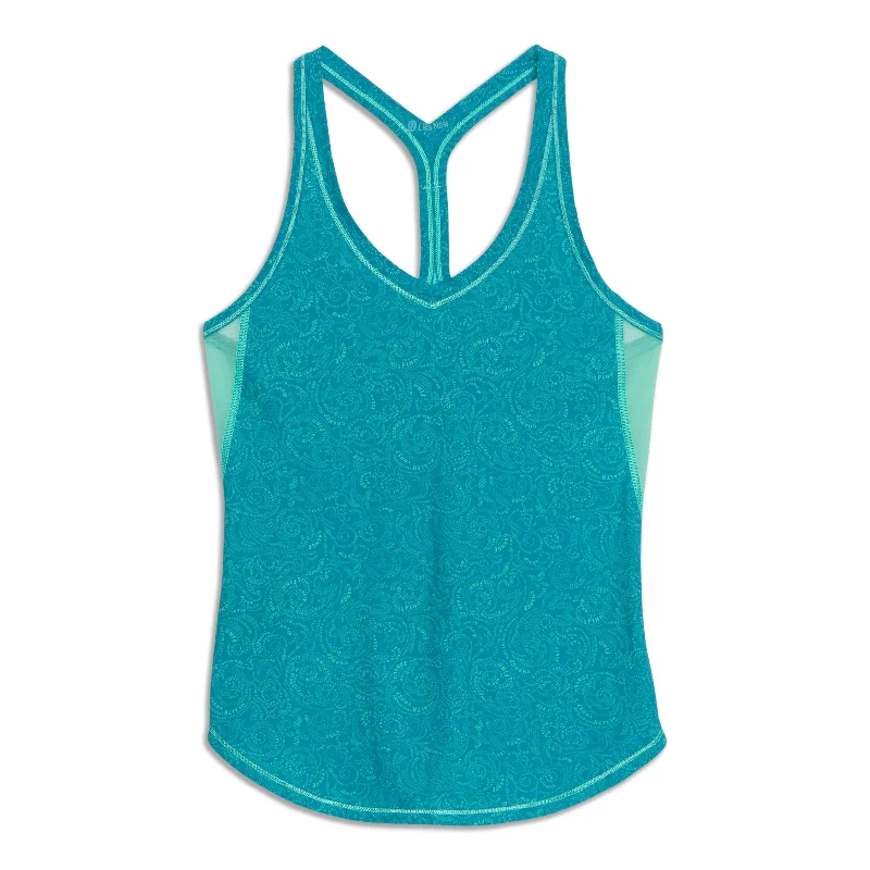 Yoga Tops for Deep Stretching Poses -Fast Lane Singlet Tank Top - Resale