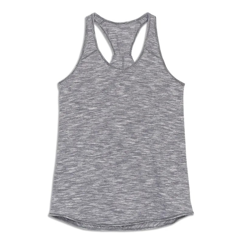 Yoga Tops for Long Poses and Relaxation -Faster Than Light Muscle Tank Top - Resale
