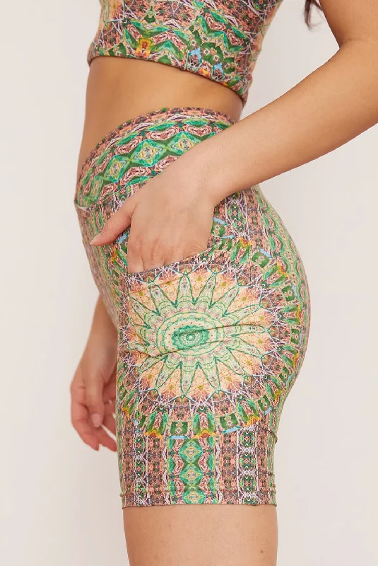Compression Yoga Shorts for Flexibility -Fauna Midi Bike Short