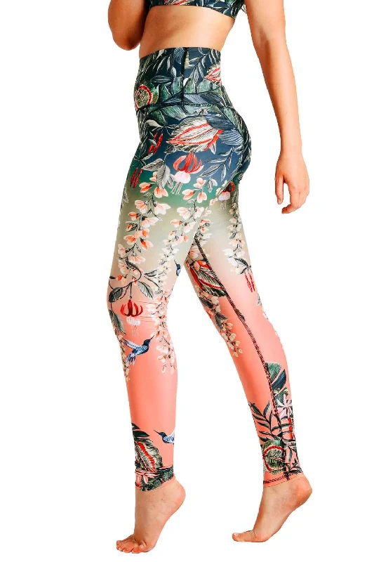 Comfortable Fit Yoga Pants -Feeling Ferntastic Printed Yoga Leggings