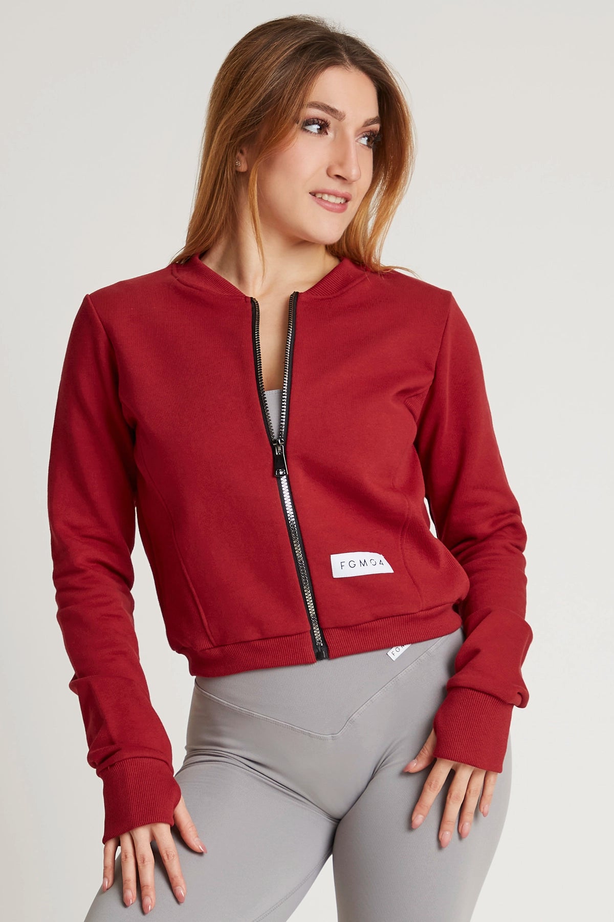 Yoga Tops for Stretching and Poses -Felpa Ikonic Space 2.0 Bordeaux