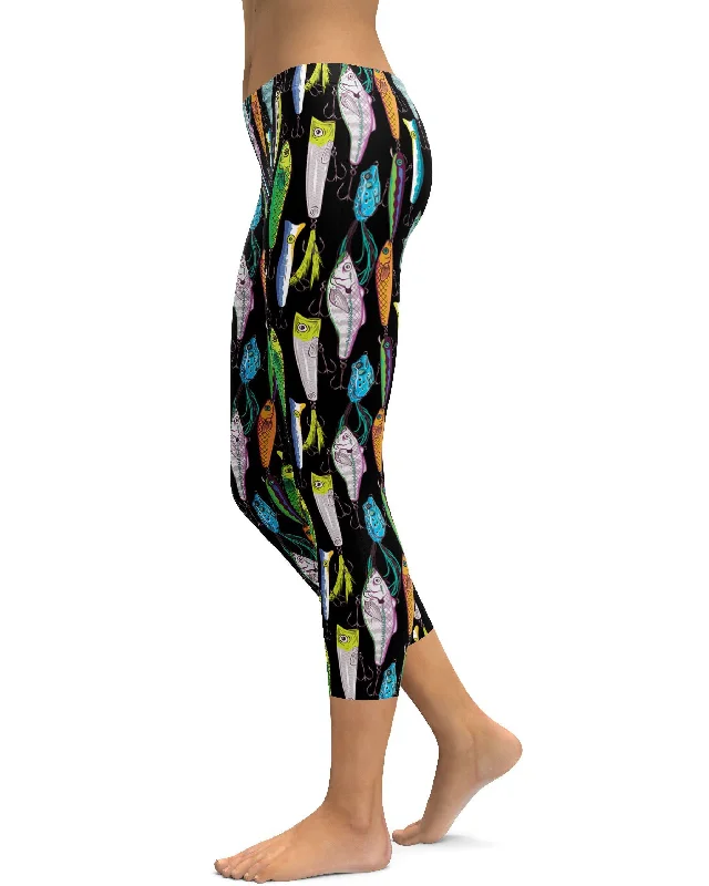Yoga Pants for Strength and Endurance -Fishing Lures Capris
