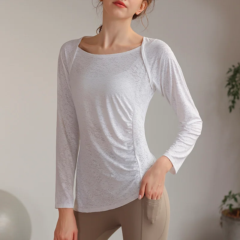Seamless Yoga Tops for Comfort and Fit -Fitness Pullover