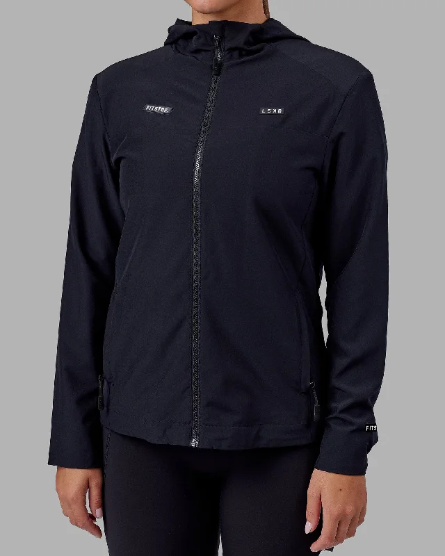 Yoga Tops for Easy Movement and Comfort -Fitstop Womens Functional Training Jacket - Black