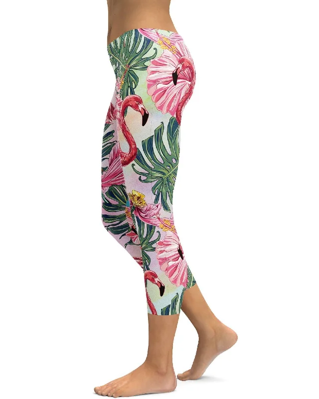 Best Yoga Pants for Hot Yoga -Flamingo Capris