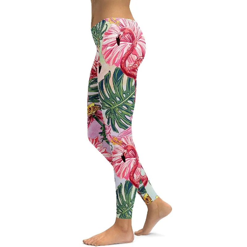 Yoga Pants for Fitness and Recovery -Flamingo Leggings