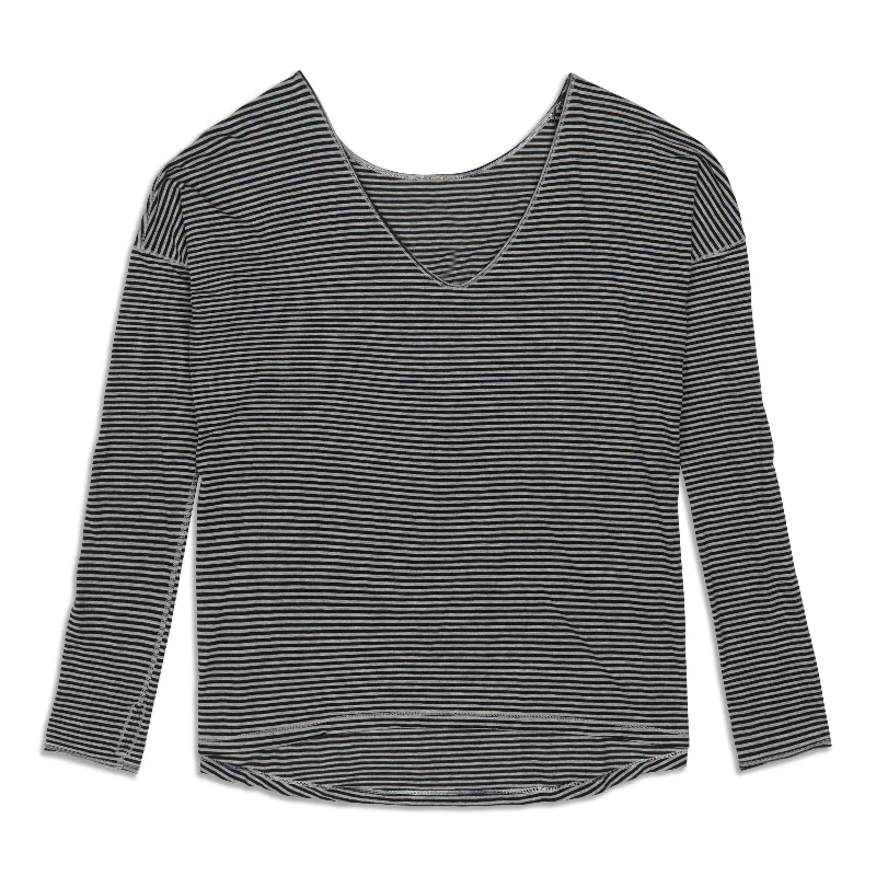 High-Waisted Yoga Tops for Better Coverage -Flip Your Dog Long Sleeve Shirt - Resale