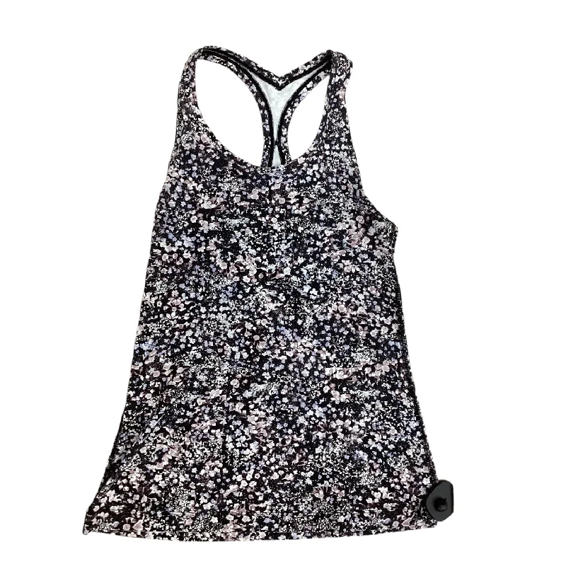 Lightweight Yoga Tops for Warm Weather -Floral Print Athletic Tank Top Lululemon, Size L