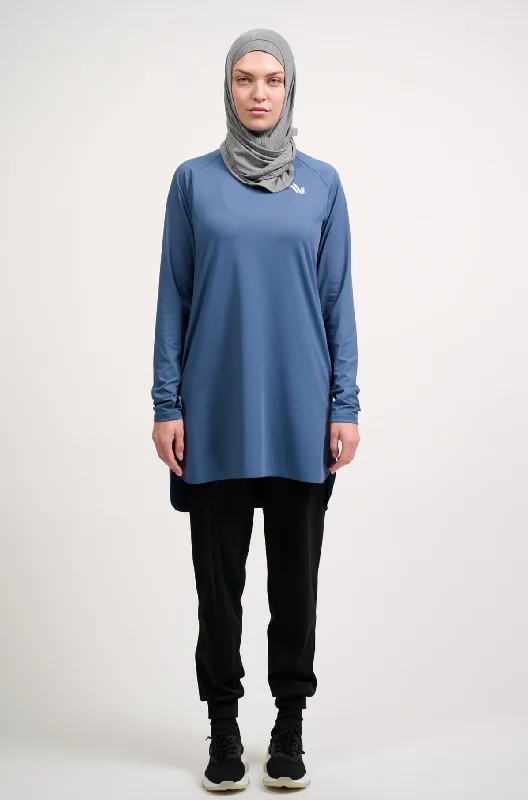 Yoga Tops for Everyday Yoga -The Staple Modest Sports Dress- Petrol