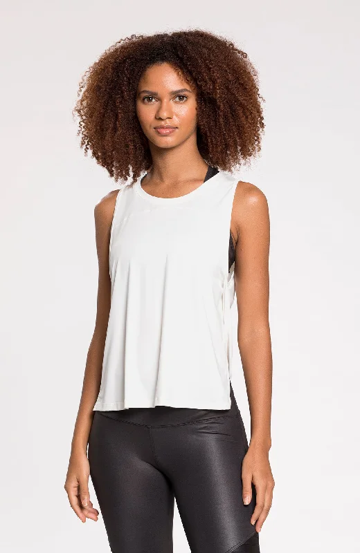 Soft and Comfortable Yoga Tops -Fluity RioAir™ Tank Off-white