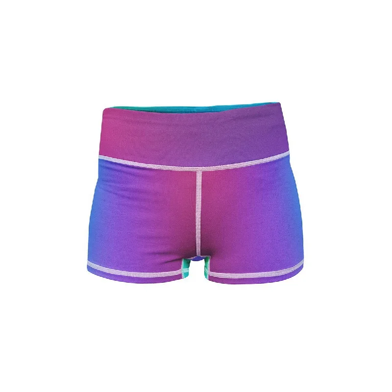 Flexible Yoga Shorts for Movement -Fluorescent Mirage Yoga Shorts