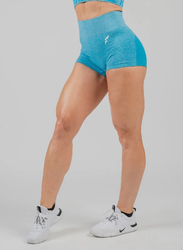 Yoga Shorts for Women’s Daily Use -SEAMLESS COMPRESSION SHORTS - BLUE