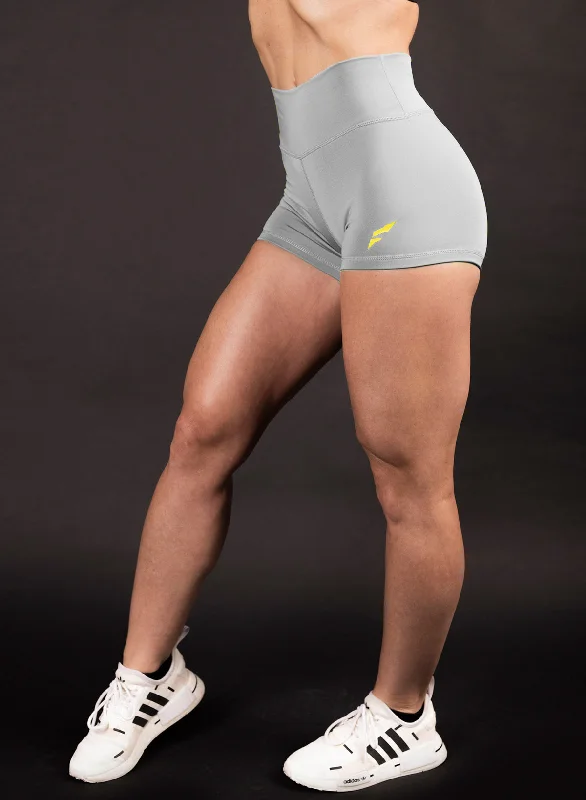 Yoga Shorts for Daily Flexibility Training -VIVID COMPRESSION SHORTS - GREY