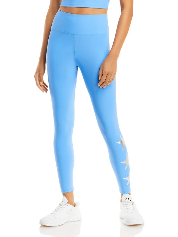 Yoga Shorts for Mobility and Comfort -Foil Star Womens Ankle Activewear Athletic Leggings Yoga Shorts for Mobility and Comfort -Foil Star Womens Ankle Activewear Athletic Leggings