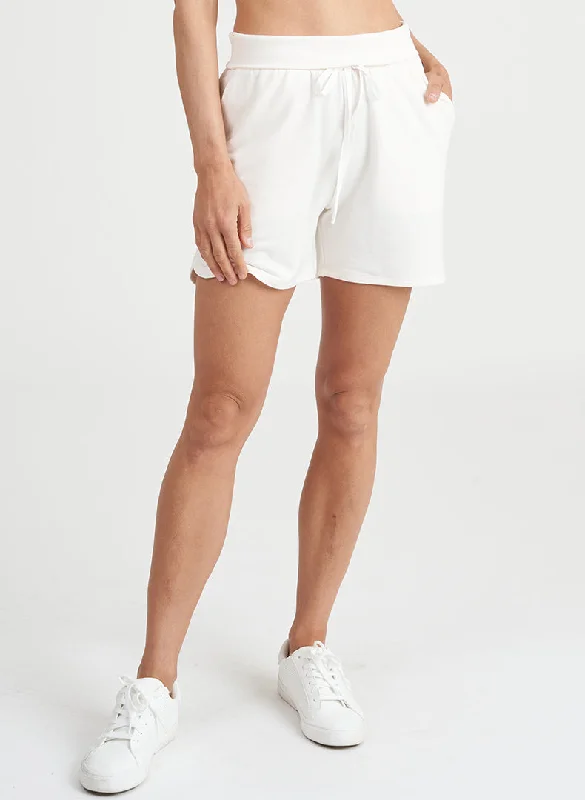 Yoga Shorts for Strong Core Exercises -Fold Over Lounge Short
