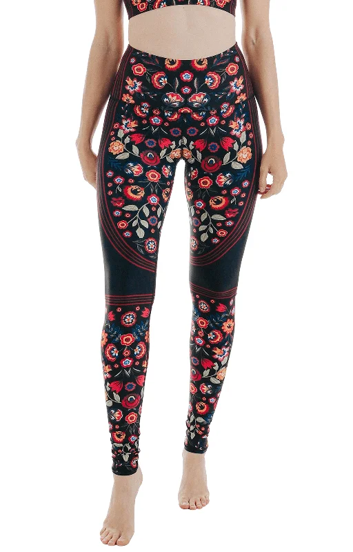 Yoga Pants for Beginners -Folklore Printed Yoga Leggings
