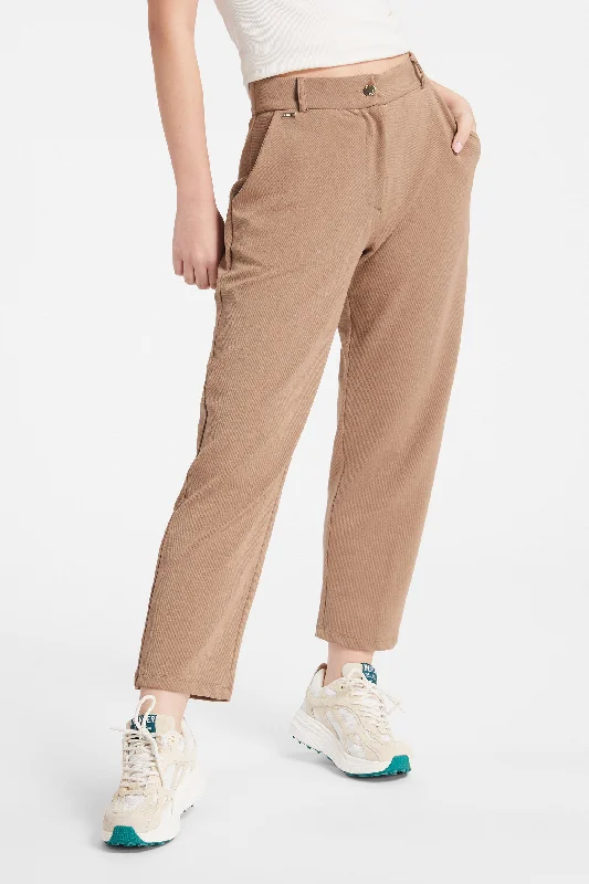 Affordable Yoga Pants -Forest Essential Trousers - Fossil