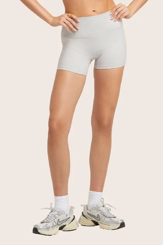 Quick Dry Yoga Shorts -FORMCLOUD® BIKE SHORTS - HEATHER GREY