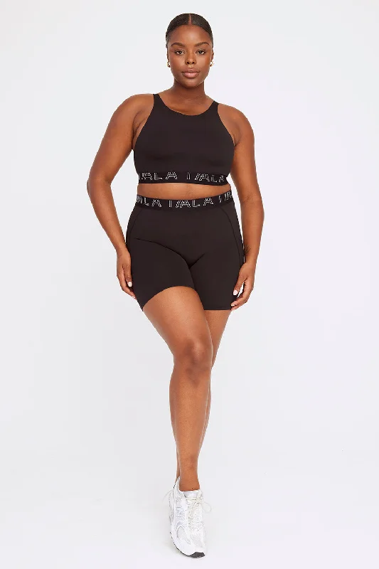 Yoga Shorts for Relaxing Flexibility Training -FORMTECH CYCLING SHORTS - BLACK
