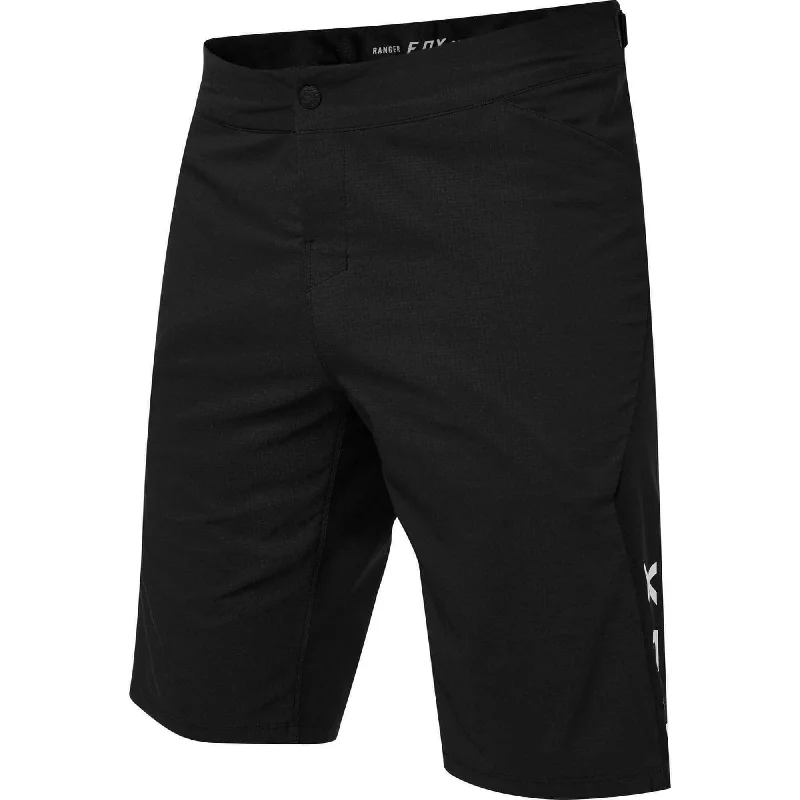 Yoga Shorts for Deep Poses -Fox Ranger Waterproof Mens Baggy Cycling Shorts - Black